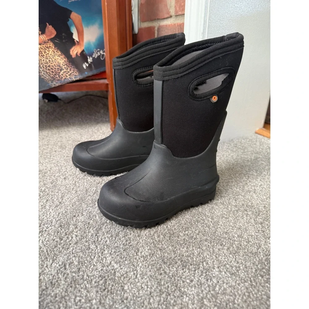 Auth Little Kids Bogs Neo Classic Black Winter Snow Insulated Boots Size 11 C